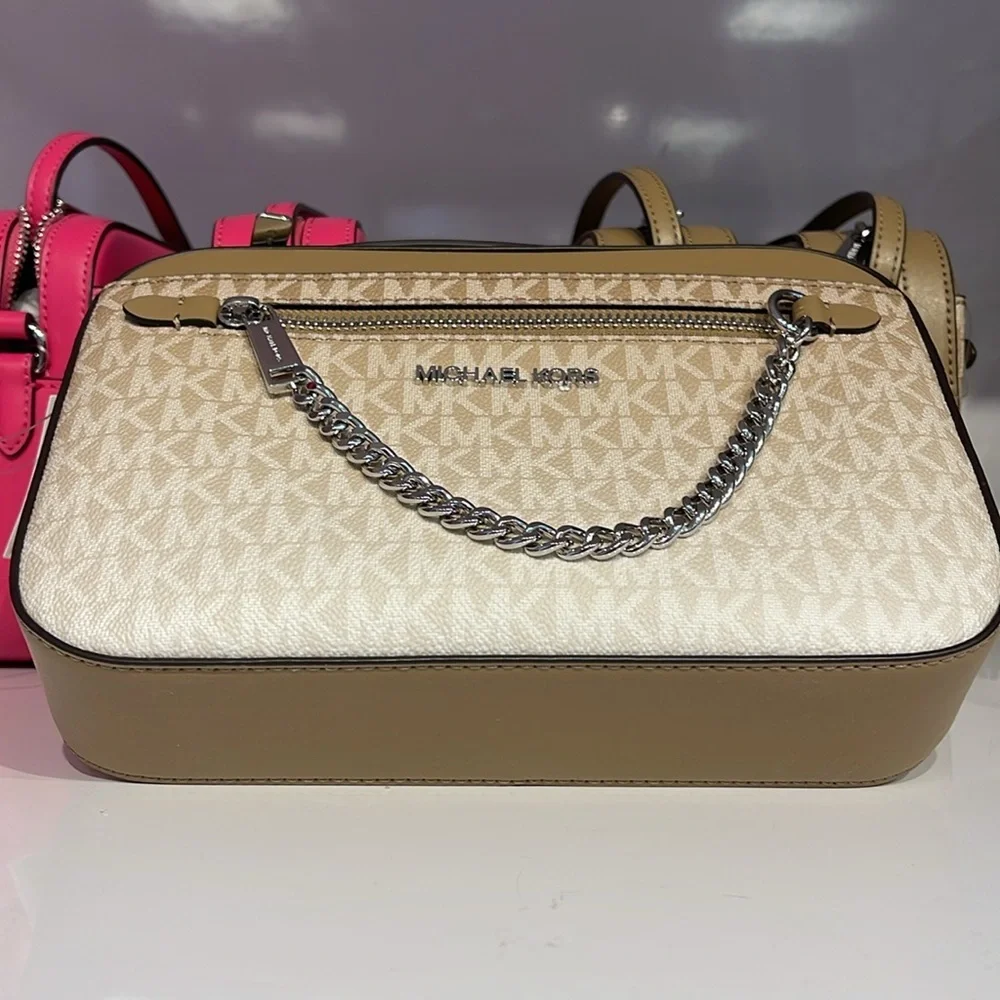 Michael Kors Jet Set Item Large Ombré EW Signature ZP Chain XBody Logo Crossbody